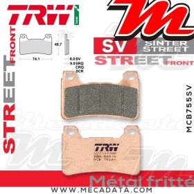 Plaquettes de frein Avant ~ Honda CBR 1000 RR Fireblade SC57 2004-2005 ~ TRW Lucas MCB 755 SV