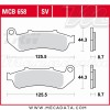 Plaquettes de frein Avant ~ Honda CBR 1000 F, Dual CBS SC24 1993-2001 ~ TRW Lucas MCB 658