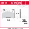 Plaquettes de frein Avant ~ Honda CBR 954 RR Fireblade SC50 2002-2003 ~ TRW Lucas MCB 703 TRQ