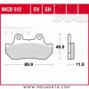 Plaquettes de frein Arrière ~ Honda CB 900 F, F2 SC01 1981+ ~ TRW Lucas MCB 512