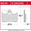 Plaquettes de frein Avant ~ Honda CB 900 F Hornet SC48 2002-2006 ~ TRW Lucas MCB 593