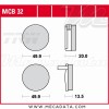 Plaquettes de frein Avant ~ Honda CB 750 K1-K6 CB750 1971-1977 ~ TRW Lucas MCB 32