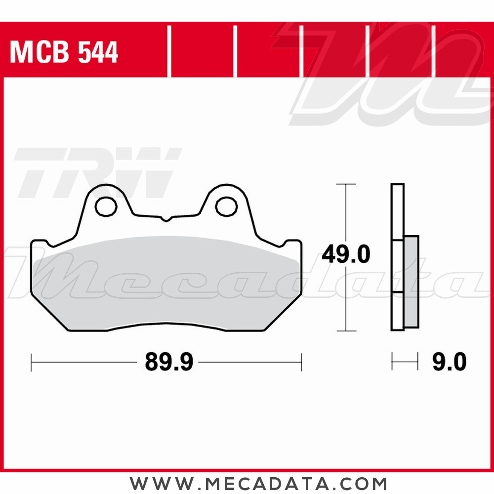 Plaquettes de frein Avant ~ Honda GL 650 D RC10 1983-1985 ~ TRW Lucas MCB 544 