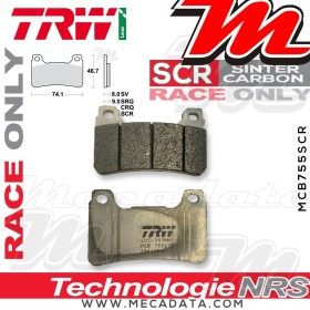 Plaquettes de frein Avant ~ Honda CBR 600 RA ABS PC40 2009+ ~ TRW Lucas MCB 755 SCR