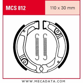 Mâchoires de frein Arrière ~ Honda XR 250 R 1981-1983 ~ TRW Lucas MCS 812