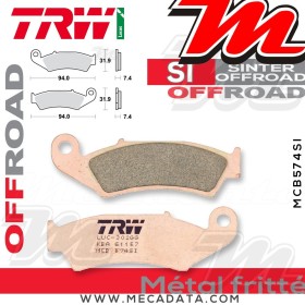 Plaquettes de frein Avant ~ Honda CR 125 R JE01 1987-1994 ~ TRW Lucas MCB 574 SI