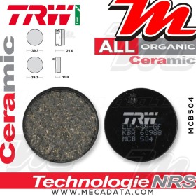 Plaquettes de frein Avant ~ Honda CB 125 J CB125J 1975-1981 ~ TRW Lucas MCB 504