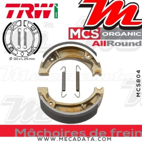 Mâchoires de frein Avant ~ Honda XR 80 R 1979-1984 ~ TRW Lucas MCS 804