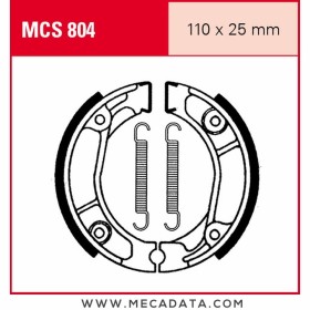 Mâchoires de frein Avant ~ Honda CR 80 R 1985 (AU market) ~ TRW Lucas MCS 804