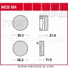 Plaquettes de frein Avant ~ Honda CB 50 J CB50J 1981-1983 ~ TRW Lucas MCB 504
