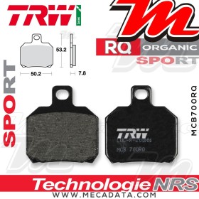 Plaquettes de frein Arrière ~ Voxan 1000 Cafe Racer V2 2001-2005 ~ TRW Lucas MCB 700 RQ