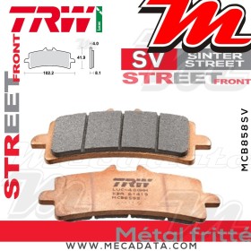 Plaquettes de frein Avant ~ Triumph 1050 Speed Triple R, ABS 2016+ ~ TRW Lucas MCB 858 SV