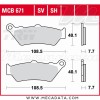 Plaquettes de frein Arrière ~ Triumph 1600 Thunderbird ABS B16BA 2009+ ~ TRW Lucas MCB 671