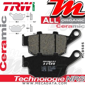 Plaquettes de frein Arrière ~ Triumph 675 Street Triple R ABS D67LD 2009-2012 ~ TRW Lucas MCB 585