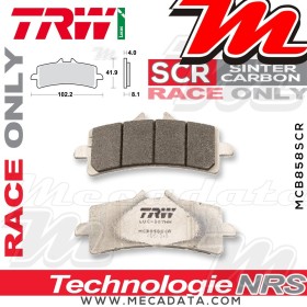 Plaquettes de frein Avant ~ Triumph 675 Daytona R H67 2012 ~ TRW Lucas MCB 858 SCR