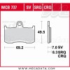 Plaquettes de frein Avant ~ Suzuki GSX 1300 BKA B-King ABS WVCR 2007-2010 ~ TRW Lucas MCB 737 TRQ