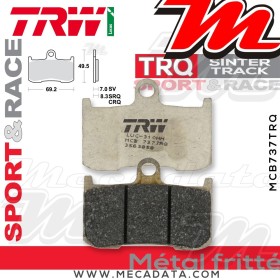 Plaquettes de frein Avant ~ Suzuki GSX 1300 BK B-King WVCR 2007-2010 ~ TRW Lucas MCB 737 TRQ