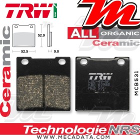Plaquettes de frein Arrière ~ Suzuki GSF 1200 S Bandit WVA9 2001-2005 ~ TRW Lucas MCB 531