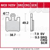 Plaquettes de frein Avant ~ Suzuki GSXR 1000 WVBZ 2003 ~ TRW Lucas MCB 742 CRQ