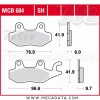 Plaquettes de frein Arrière ~ Suzuki DR 800 S, SU SR43B 1996-1999 ~ TRW Lucas MCB 604