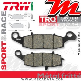 Plaquettes de frein Avant Gauche ~ Suzuki SV 650 SA ABS WVBY 2007-2010 ~ TRW Lucas MCB 682 TRQ