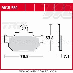 Plaquettes de frein Avant ~ Suzuki LS 650 F Savage NP41B 1986-2001 ~ TRW Lucas MCB 550