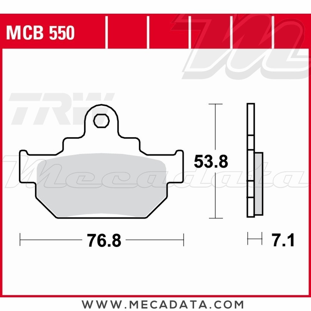 Plaquettes de frein Avant ~ Suzuki LS 650 F Savage NP41B 1986-2001 ~ TRW Lucas MCB 550 