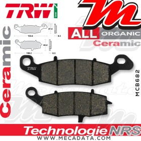 Plaquettes de frein Avant Gauche ~ Suzuki GSF 650 S Bandit WVB5 2005-2006 ~ TRW Lucas MCB 682