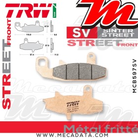 Plaquettes de frein Avant ~ Suzuki DR 650 RS, RSU SP42B 1990-1991 ~ TRW Lucas MCB 597 SV