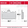 Plaquettes de frein Avant ~ Suzuki GSR 600 A ABS WVB9 2007-2010 ~ TRW Lucas MCB 602