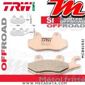 Plaquettes de frein Avant Droite ~ Suzuki LT-F 300 F 2002+ ~ TRW Lucas MCB 615 SI