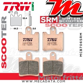Plaquettes de frein Avant ~ Suzuki AN 250 Burgman AN 1998-1999 ~ TRW Lucas MCB 706 SRM