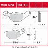 Plaquettes de frein Arrière ~ Suzuki RM 85 2005+ ~ TRW Lucas MCB 772 RSI