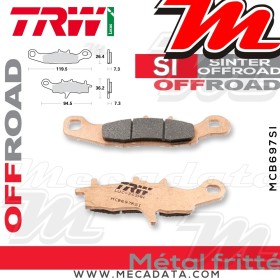 Plaquettes de frein Avant ~ Suzuki RM 85 2005+ ~ TRW Lucas MCB 697 SI
