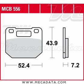 Plaquettes de frein Avant ~ Suzuki RG 80 Gamma NC11A 1988-1996 ~ TRW Lucas MCB 556