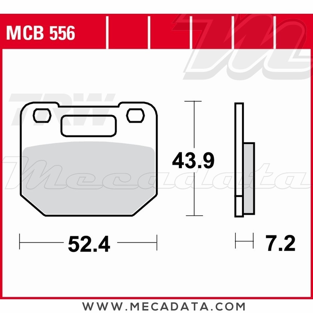 Plaquettes de frein Avant ~ Suzuki RG 80 Gamma NC11A 1985-1987 ~ TRW Lucas MCB 556 