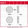 Plaquettes de frein Avant ~ Suzuki GT 50 1977+ ~ TRW Lucas MCB 91