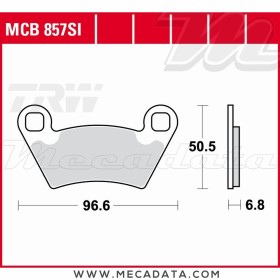 Plaquettes de frein Avant ~ Polaris 700 Ranger XP 4x4 2006-2008 ~ TRW Lucas MCB 857 SI