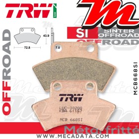 Plaquettes de frein Arrière ~ Polaris 250 Trail Boss ~ TRW Lucas MCB 668 SI