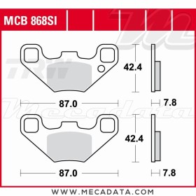 Plaquettes de frein Avant ~ Polaris 170 Ranger RZR 2009+ ~ TRW Lucas MCB 868 SI