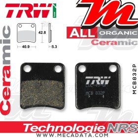 Plaquettes de frein de stationnement ~ Piaggio 125 MP3 RL/LT i.e. M63/65 2009-2012 ~ TRW Lucas MCB 832 P