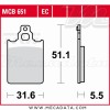 Plaquettes de frein Avant ~ Piaggio 150 Skipper CVM 1994-1998 ~ TRW Lucas MCB 651 EC