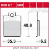 Plaquettes de frein Avant ~ Piaggio LX 125 4 T 2005+ ~ TRW Lucas MCB 827