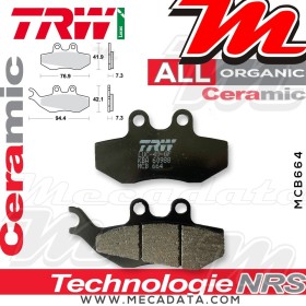 Plaquettes de frein Avant ~ Piaggio 125 Hexagon LX 2T M05 1998-1999 ~ TRW Lucas MCB 664