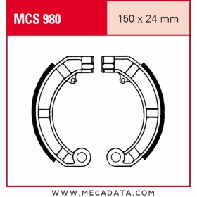Mâchoires de frein Avant ~ Piaggio PX 80 E 1984-1996 ~ TRW Lucas MCS 980