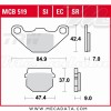 Plaquettes de frein Avant ~ Piaggio NRG 50 Power DD, DT C45 2005+ ~ TRW Lucas MCB 519
