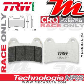 Plaquettes de frein Avant ~ MV Agusta 800 Brutale Dragster ABS 2015+ ~ TRW Lucas MCB 683 CRQ