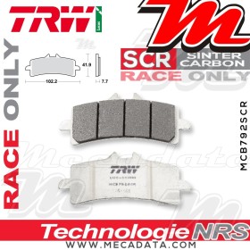 Plaquettes de frein Avant ~ MV Agusta F4 1000 R, RR ABS 2010+ ~ TRW Lucas MCB 792 SCR