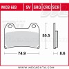 Plaquettes de frein Avant ~ MV Agusta 990 Brutale R 2010-2011 ~ TRW Lucas MCB 683 SCR