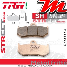 Plaquettes de frein Arrière ~ MV Agusta F3 800 , ABS 2014+ ~ TRW Lucas MCB 797 SH